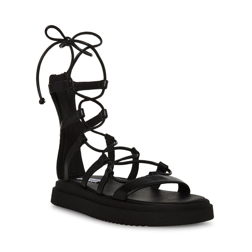 Sandalias de Plataforma Steve Madden Mel Mujer Negras | ES FK3S42